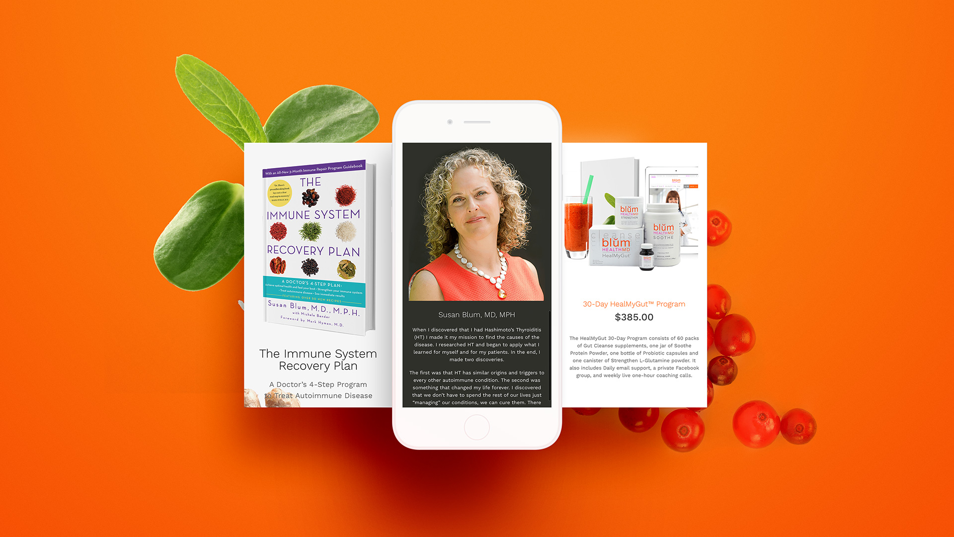 Blum Health MD Website Design iPhone